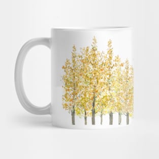 autumn forest watercolor Mug